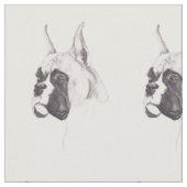Boxer-Hundekunst-Gewebe Stoff (Nahaufnahme)