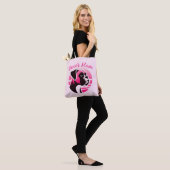 Boxer-Hundemutter in Rosa Tasche (Am Model)