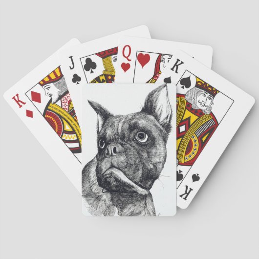Boxer-Hundenkuppe Spielkarten (Rückseite)