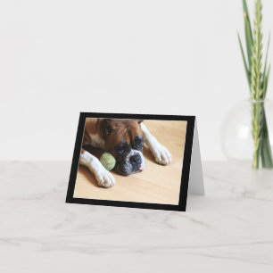 Boxer-Hundenotecard Karte