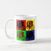 Boxer-HundePop-Kunst-Art Kaffeetasse (Links)