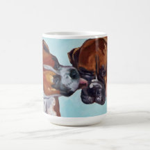 Boxer-Hundeporträt-Tasse