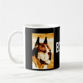 Boxer-Hundeporträt-Tasse Kaffeetasse (Links)