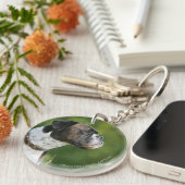 Boxer-Hundeprofil Schlüsselanhänger (Vorderseite rechts)