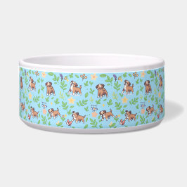 Boxer-Hundeschüssel Frühlings-Blumen-Dekor für die Napf