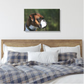 Boxer Hundeseite Profil Leinwanddruck (Insitu (Schlafzimmer))