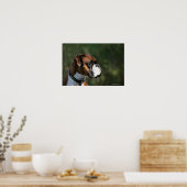 Boxer Hundeseite Profil Poster (Küche)