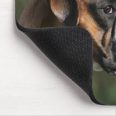 Boxer-Hundeseiten-Profil Mousepad (Ecke)