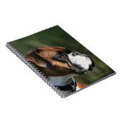 Boxer-Hundeseiten-Profil Notizblock (Rechte Seite)