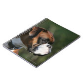 Boxer-Hundeseiten-Profil Notizblock (Linke Seite)
