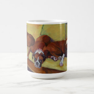 Boxer-Hundesiesta-Gewohnheits-Tasse Kaffeetasse