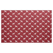 Boxer-HundeSilhouette-Muster - natürliche Ohren Stoff (Fat Quarter (45,7 x 55,9 cm))