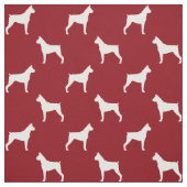 Boxer-HundeSilhouette-Muster Stoff (Muster)