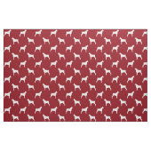 Boxer-HundeSilhouette-Muster Stoff (Fat Quarter (45,7 x 55,9 cm))