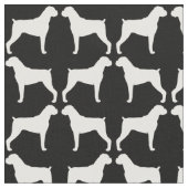 Boxer-HundeSilhouette-Muster Stoff (Nahaufnahme)