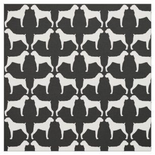Boxer-HundeSilhouette-Muster Stoff