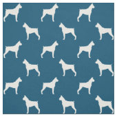 Boxer-HundeSilhouette-Muster Stoff (Muster)