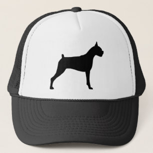 Boxer-HundeSilhouette Truckerkappe