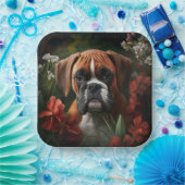 Boxer Hundeteller Pappteller (Party)