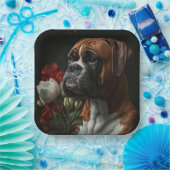 Boxer Hundeteller Pappteller (Party)