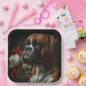 Boxer Hundeteller Pappteller (Party)