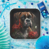 Boxer Hundeteller Pappteller (Party)