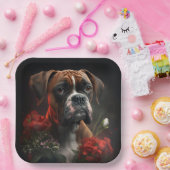 Boxer Hundeteller Pappteller (Party)
