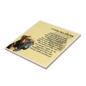 Boxer-Hundevater-Gedicht-Fliese Fliese (Seite)