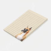 Boxer-illustrierte Anmerkungen Post-it Klebezettel (angewinkelt)