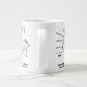 Boxer im Boxring. Boxing-Match Jumbo-Tasse (Rückseite)