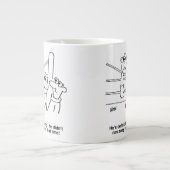 Boxer im Boxring. Boxing-Match Jumbo-Tasse (Vorderseite)