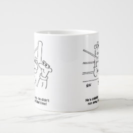 Boxer im Boxring. Boxing-Match Jumbo-Tasse