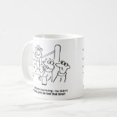 Boxer im Boxring. Funny Boxing Match Kaffeetasse (Vorderseite Links)