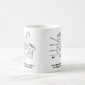 Boxer im Boxring. Funny Boxing Match Kaffeetasse (Mittel)