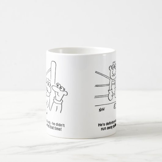Boxer im Boxring. Funny Boxing Match Kaffeetasse (Mittel)