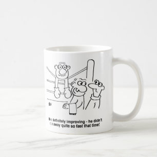 Boxer im Boxring. Funny Boxing Match Kaffeetasse