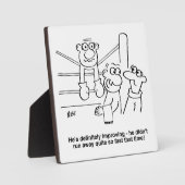 Boxer im Boxring. Funny Fotoplatte (Vorderseite)