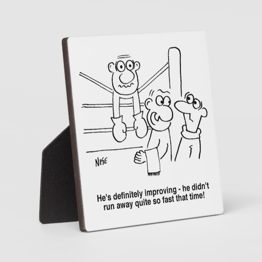 Boxer im Boxring. Funny Fotoplatte (Vorderseite)