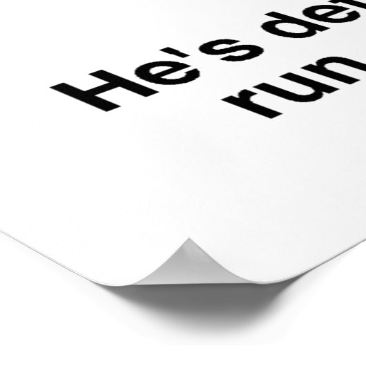 Boxer im Boxring. Funny Poster (Ecke)