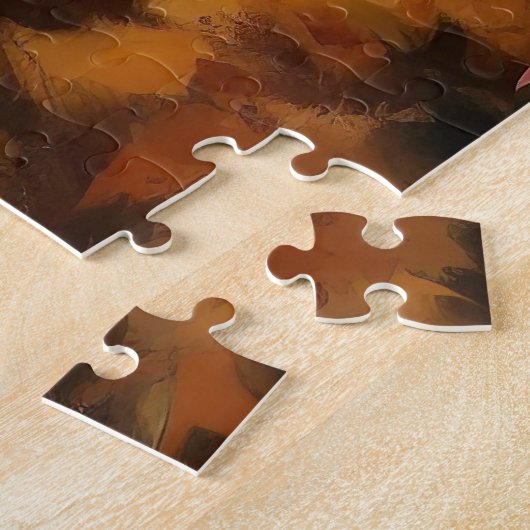 Boxer im Herbst Leaves Fall Inspiriert Puzzle (Seite)