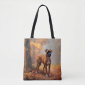 Boxer im Herbst Leaves Fall Inspiriert Tasche (Vorderseite)