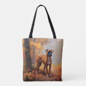 Boxer im Herbst Leaves Fall Inspiriert Tasche (Rückseite)