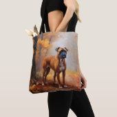 Boxer im Herbst Leaves Fall Inspiriert Tasche (Von Nahem)