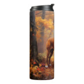 Boxer im Herbst Leaves Fall Inspiriert Thermosbecher (Nach links gedreht)