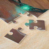 Boxer in Weihnachtslichtern verstrickt schuldig Hu Puzzle (Seite)