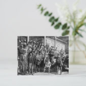 Boxer Jack Johnson and Trainers, Anfang der 1900er Postkarte (Stehend Vorderseite)