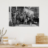 Boxer Jack Johnson and Trainers, Anfang des 20. Poster (Küche)