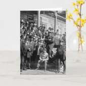 Boxer-Jack Johnson und Trainer, frühe 1900s Karte (Gelbe Blume)