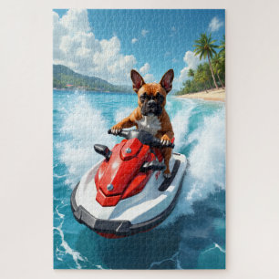 Boxer Jet Ski Strand Szene Puzzle