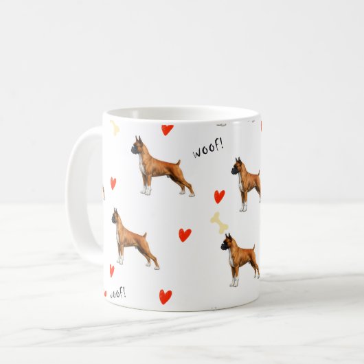 Boxer Kaffeetasse (Vorderseite Links)